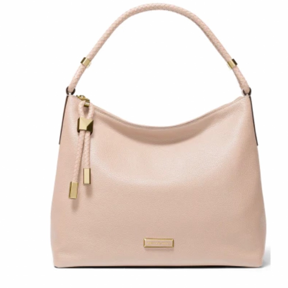 NWT Michael Kors Lexington Leather Shoulder Bag Color Soft/ Dusty Pink MSRP $348